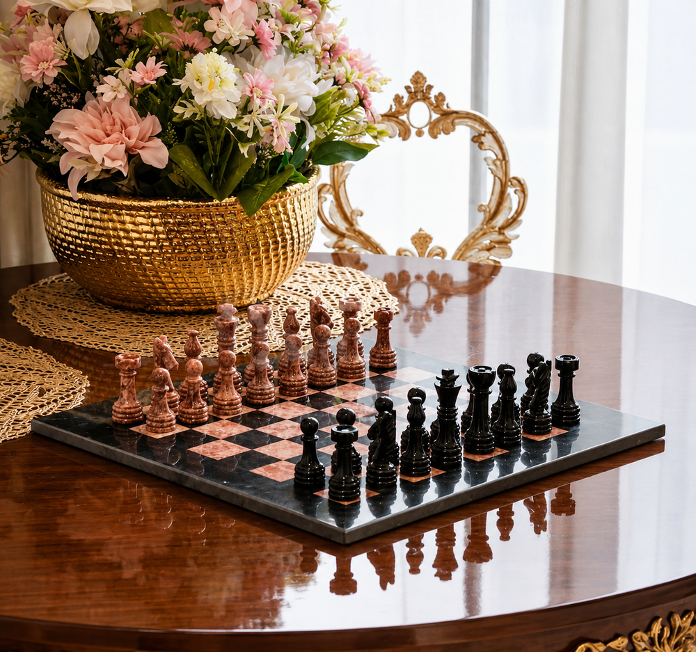 Black & Rose Chess (12x12)