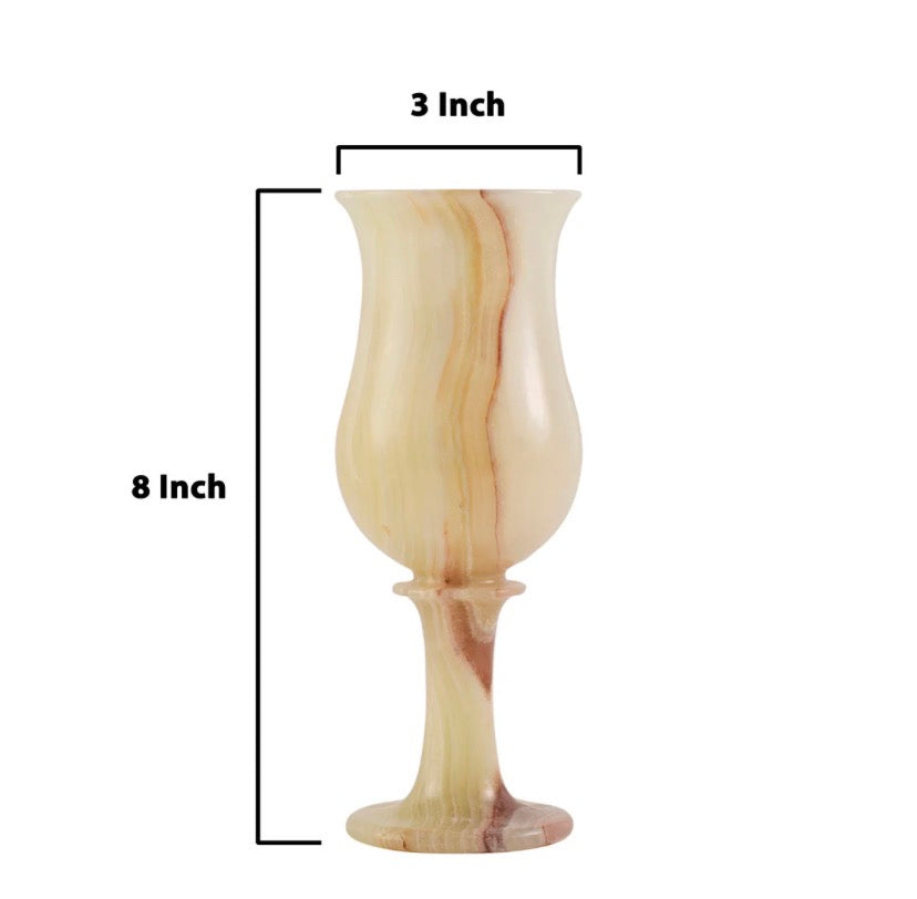 Marble Celebration Glass - Onyx (Pair Of 2)