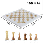 White & Onyx Chess (12x12)