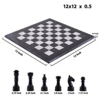 Gravel & White Chess (12x12)