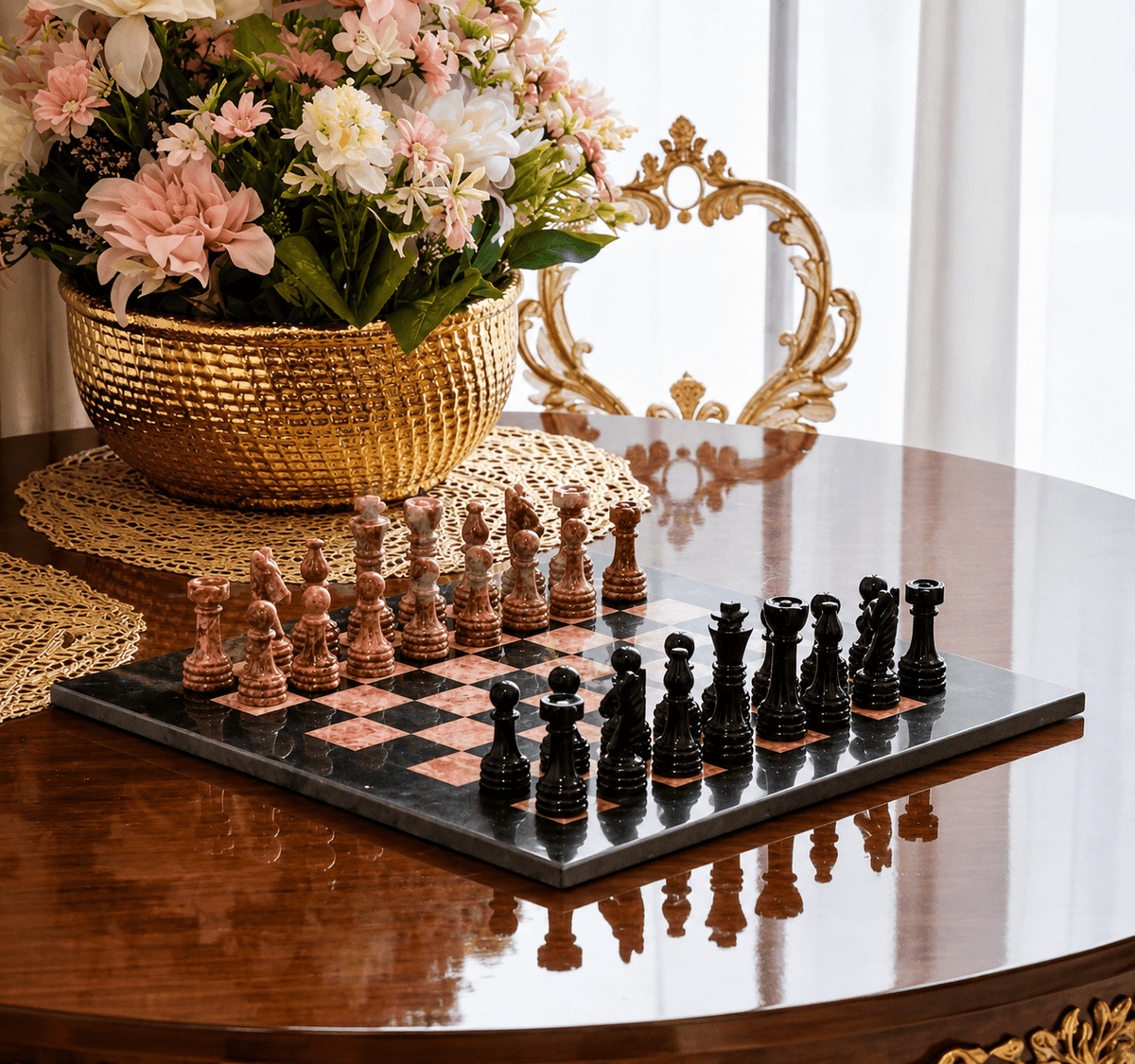 MarbleChess TajMahalMarble HomeDecor