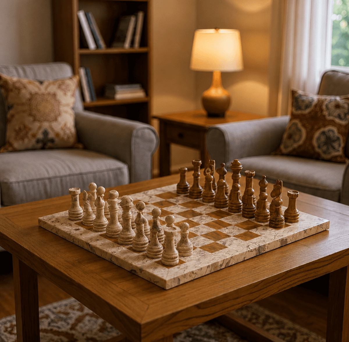 MarbleChess TajMahalMarble HomeDecor