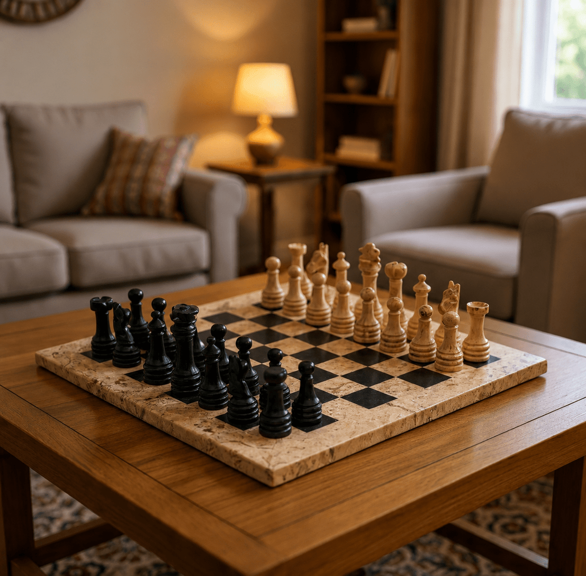 MarbleChess TajMahalMarble HomeDecor