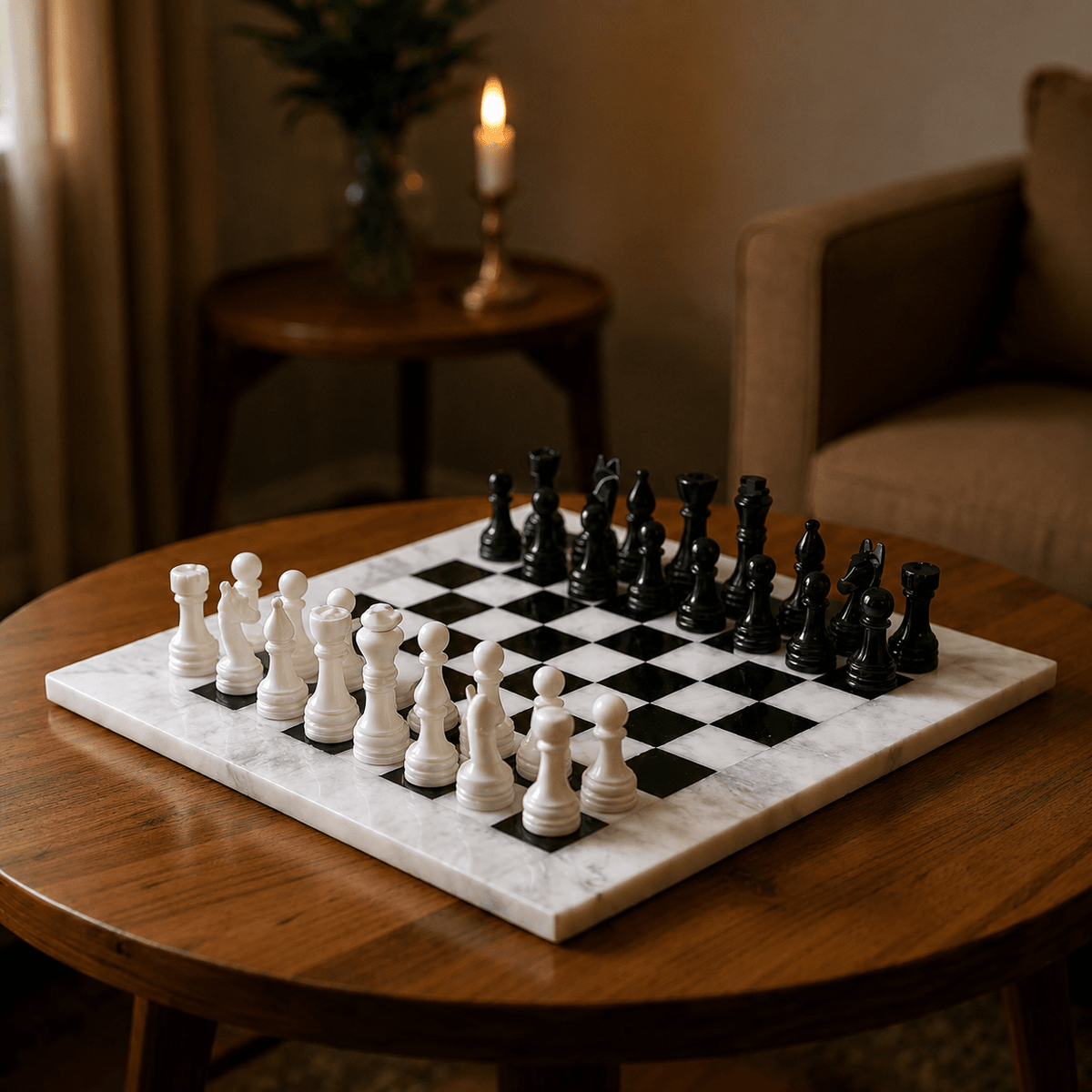 MarbleChess TajMahalMarble HomeDecor