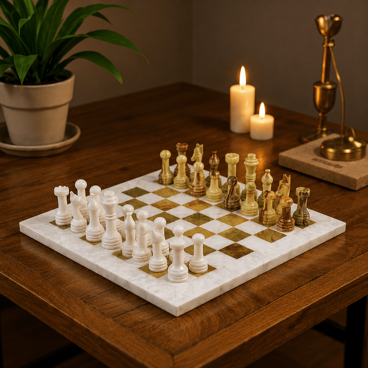 MarbleChess TajMahalMarble HomeDecor