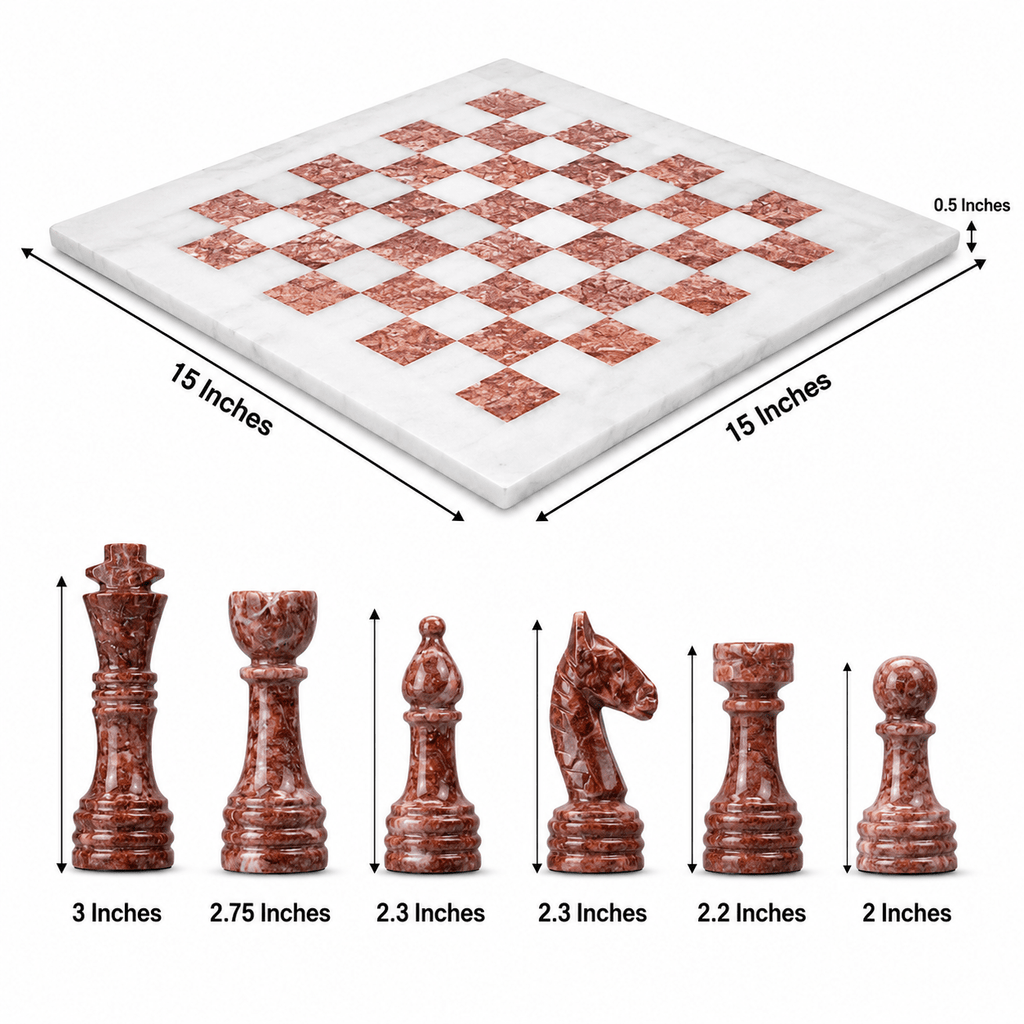 MarbleChess TajMahalMarble HomeDecor